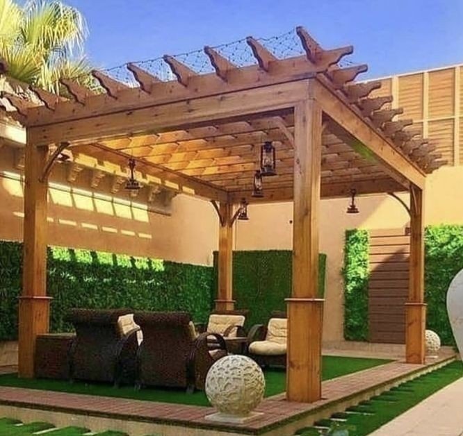 تركيب برجولات وجلسات حدائق الرياض